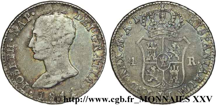 4 reales 1811  VG.2078  XF 