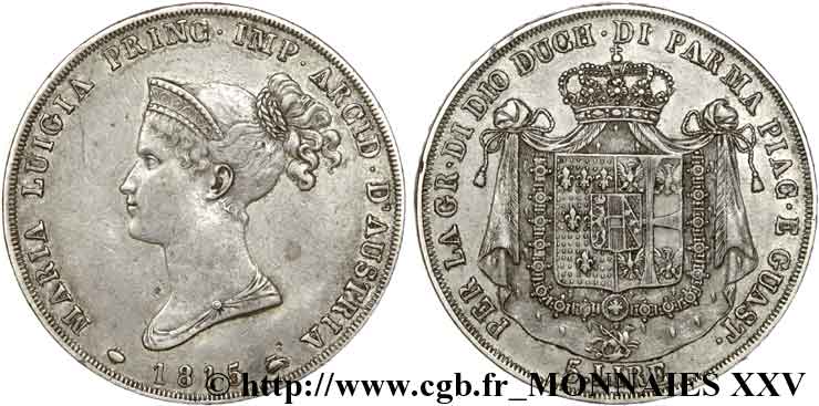 5 lire 1815  Milan VG.2387  XF 