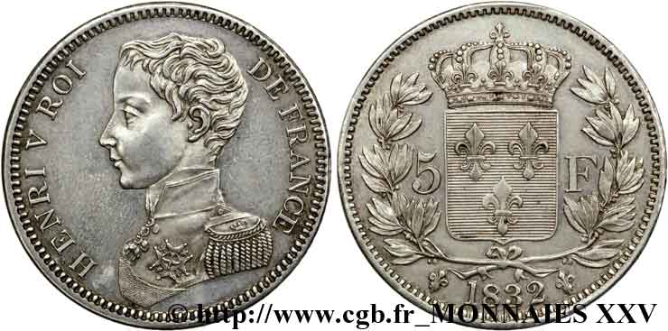 5 francs 1832  VG.2690  EBC 