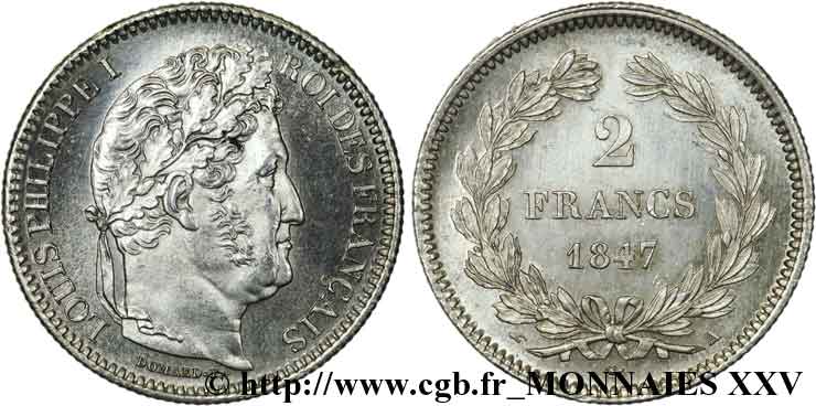 2 francs Louis-Philippe 1847 Paris F.260/112 VZ 
