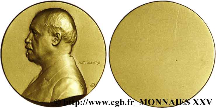 TERCERA REPUBLICA FRANCESA Médaille Or 20,50, uniface EBC