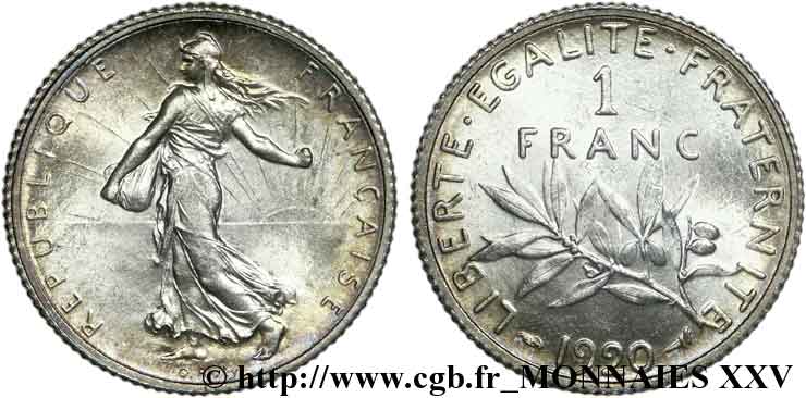 1 franc Semeuse 1920 Paris F.217/26 MS 