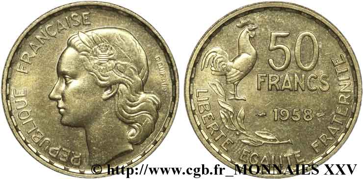50 francs Guiraud 1958 Paris F.425/14 EBC 