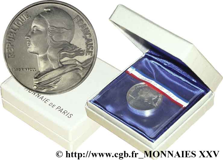 Piéfort argent de 20 centimes Marianne 1962 Paris F.156/2P MS 