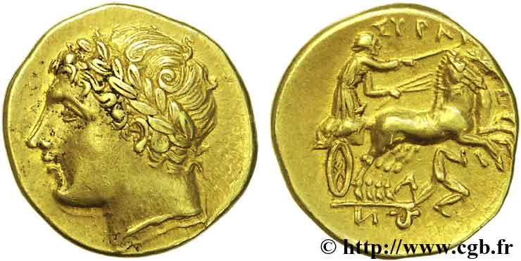 SICILE - SYRACUSE Drachme d’or, décadrachme ou 60 litrai SPL