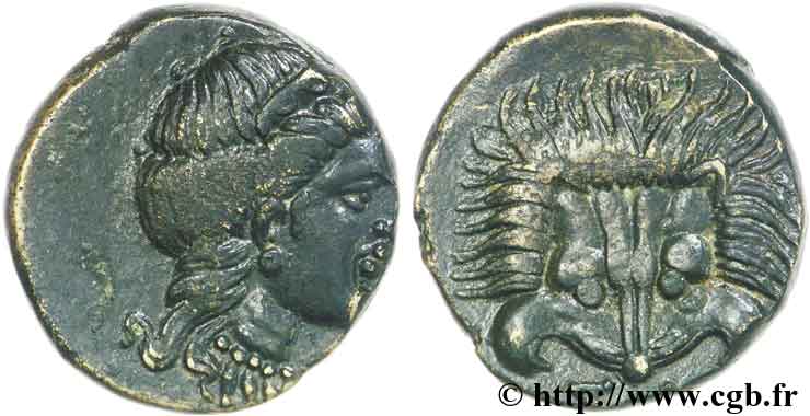 JONIA - ISLAS DE JONIA - SAMOS Bronze, (PB, Æ 14) MBC+/EBC