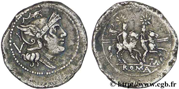 ROMAN REPUBLIC - ANONYMOUS Quinaire XF