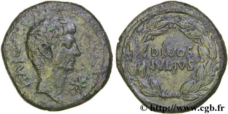 OCTAVIAN AND JULIUS CAESAR Dupondius, (GB, Æ 31) VF