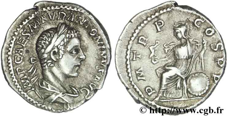 ELAGABALUS Denier AU