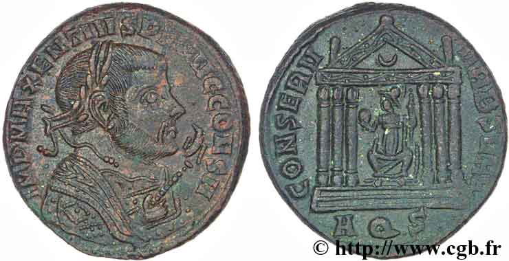 MAXENTIUS Follis ou nummus AU