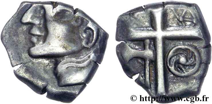 GALLIA - SOUTH WESTERN GAUL - PETROCORES / NITIOBROGES, Unspecified Drachme “au style flamboyant” AU