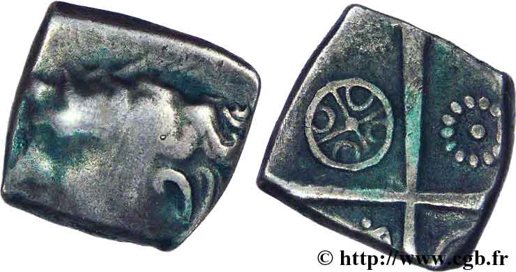 GALLIA - SOUTH WESTERN GAUL - PETROCORES / NITIOBROGES, Unspecified Drachme “au style flamboyant” VF/XF