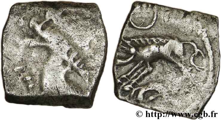 GALLIA - SUDOVESTE DELLA GALLIA - RUTENI (Regione di Rodez) Drachme “au sanglier”, “type de Fouzilhon” VF/XF