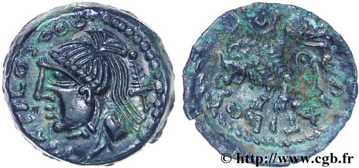 GALLIA - CARNUTES (Regione della Beauce) Bronze PIXTILOS classe IX au lion MS/q.BB