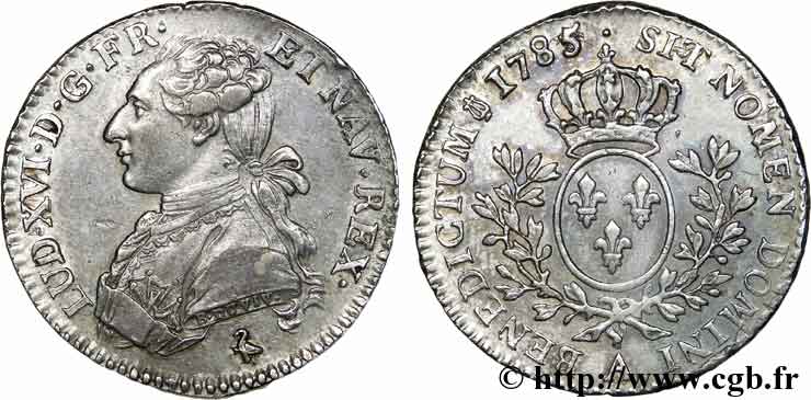 LOUIS XVI Cinquième d écu dit  aux branches d olivier  1785 Paris q.SPL/SPL
