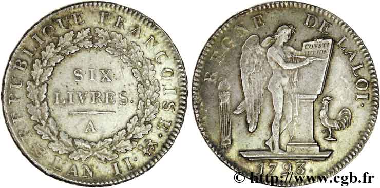 LA CONVENTION Six livres dit  au génie  1793 Paris SUP