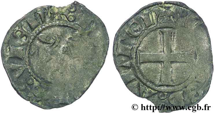 DAUPHINÉ - DAUPHINS OF VIENNOIS - ANONYMOUS Denier VF