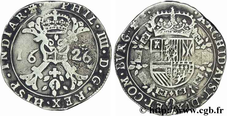 COUNTRY OF BURGUNDY - PHILIPPE IV OF SPAIN Patagon BB