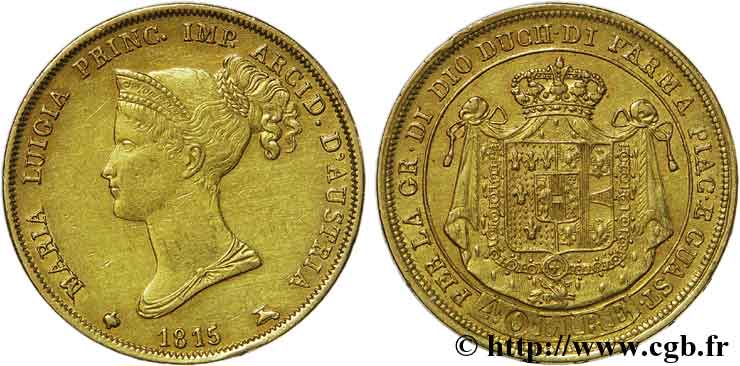 40 lires or 1815 Milan VG.2385  MBC 