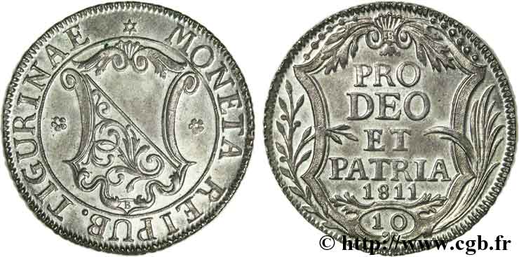 10 shillings 1811 Zürich DP.1399  fST 