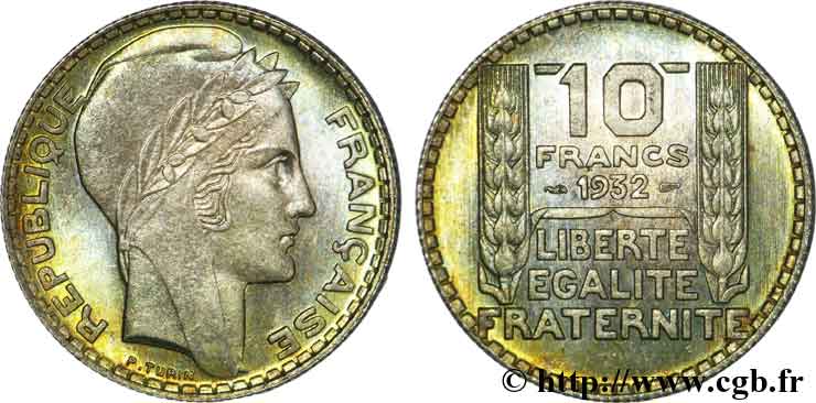 10 francs Turin 1932 Paris F.360/5 MS 