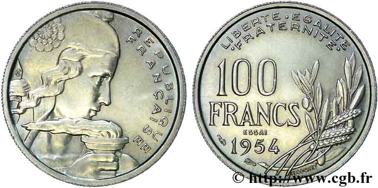 Essai de 100 francs Cochet 1954 Paris F.450/1 MS 