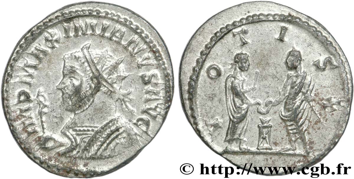 MAXIMIANUS HERCULIUS Aurelianus AU/MS