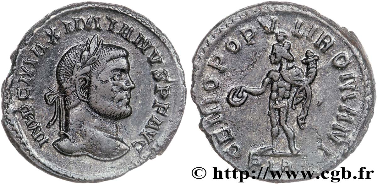 MAXIMIANUS HERCULIUS Follis ou nummus AU