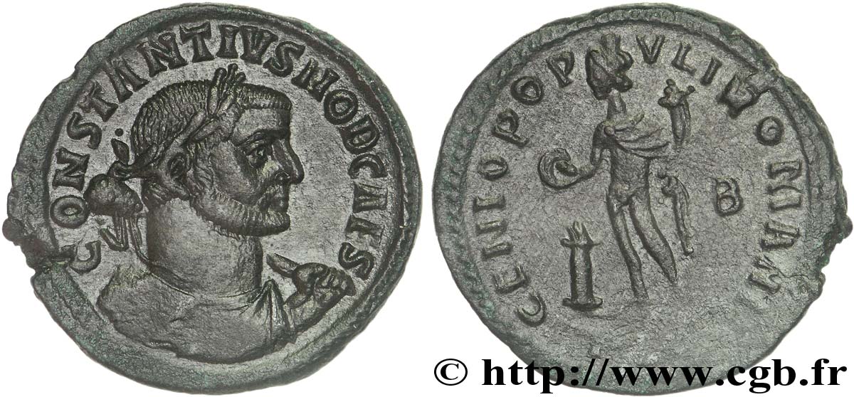 CONSTANTIUS I Follis ou nummus AU