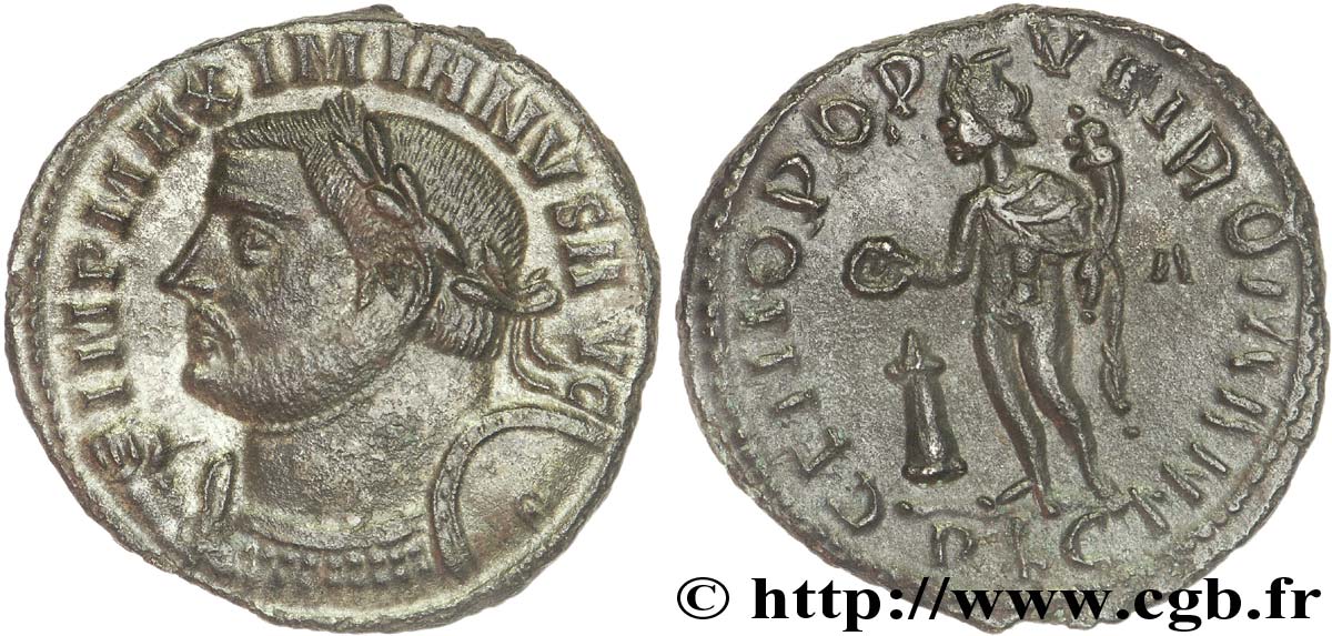 MAXIMIANUS HERCULIUS Follis ou nummus AU