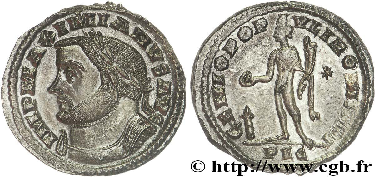 MAXIMIANUS HERCULIUS Follis ou nummus MS/AU