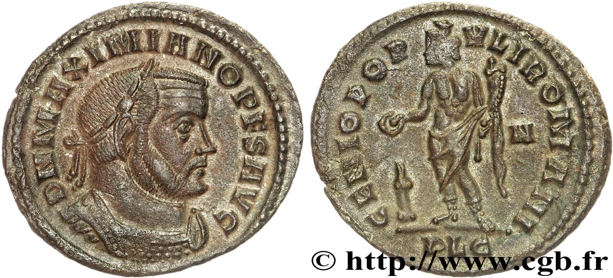 MASSIMIANO ERCOLE Follis ou nummus AU