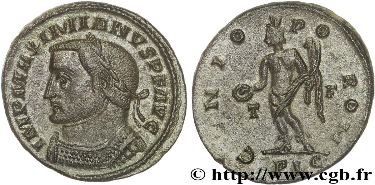 GALERIO Follis ou nummus AU/AU