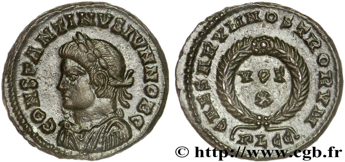 COSTANTINO II Centenionalis ou nummus MS