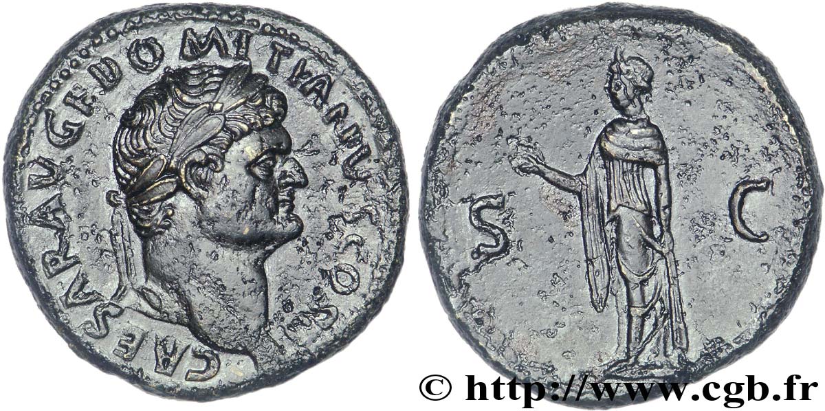 DOMITIANUS Sesterce, (GB, Æ 32) fVZ