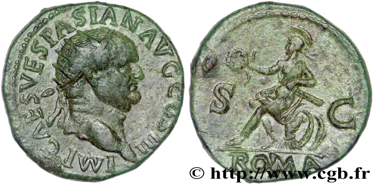 VESPASIEN Dupondius, (MB, Æ 28) TTB+