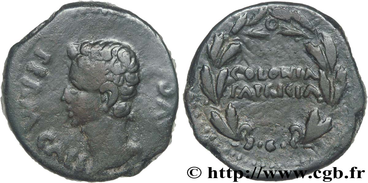 HIPSANIA -BAETICA - COLONIA PATRICIA - AUGUSTUS Semis, (MB, Æ 26) VF