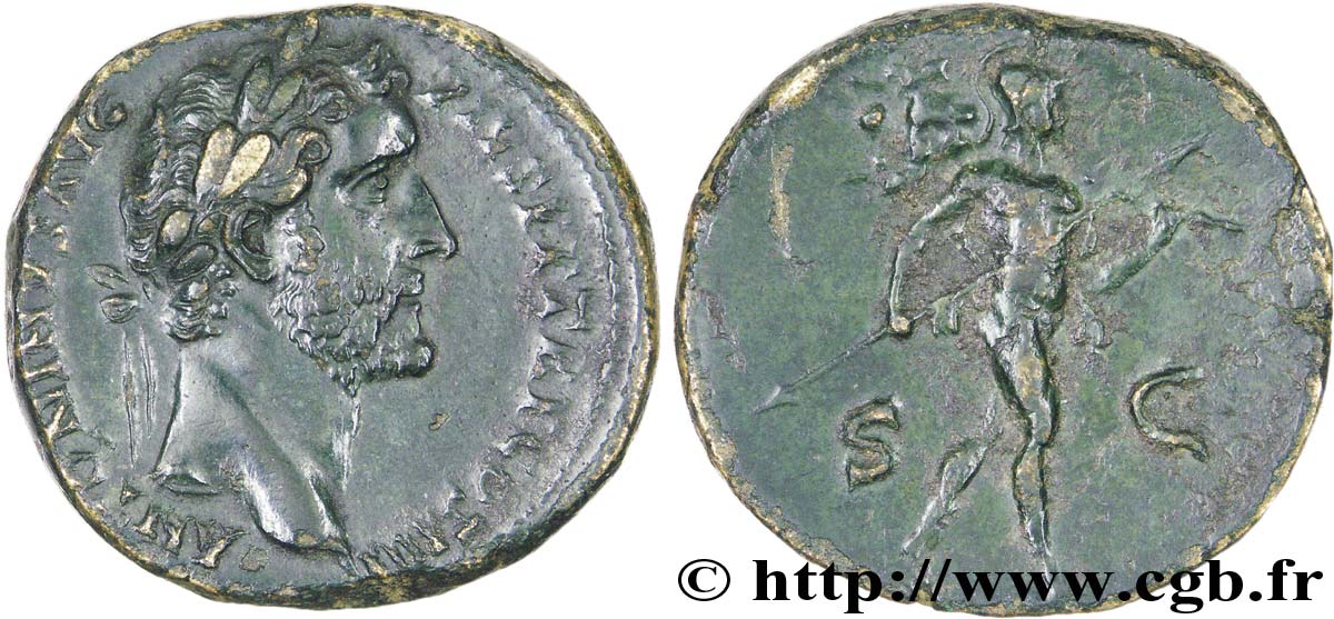 ANTONIN LE PIEUX Sesterce, (GB, Æ 30) TTB