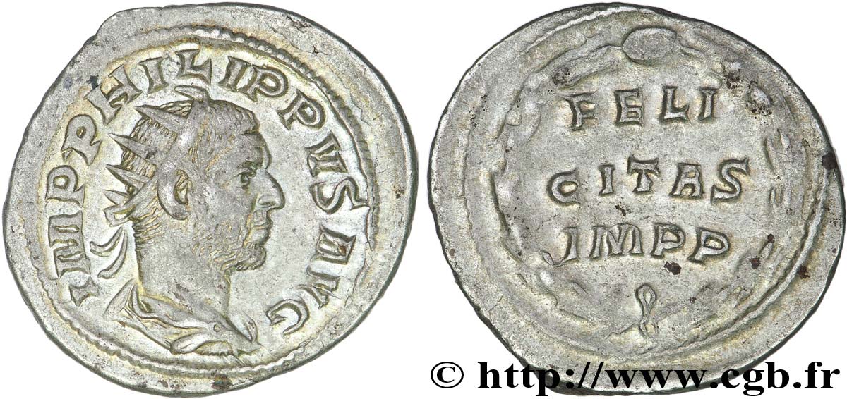 PHILIPPUS I. ARABS Antoninien VZ
