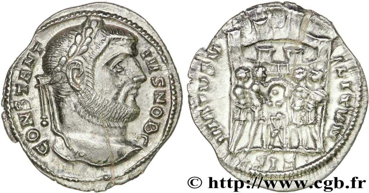 CONSTANTIUS I Argenteus MS/AU