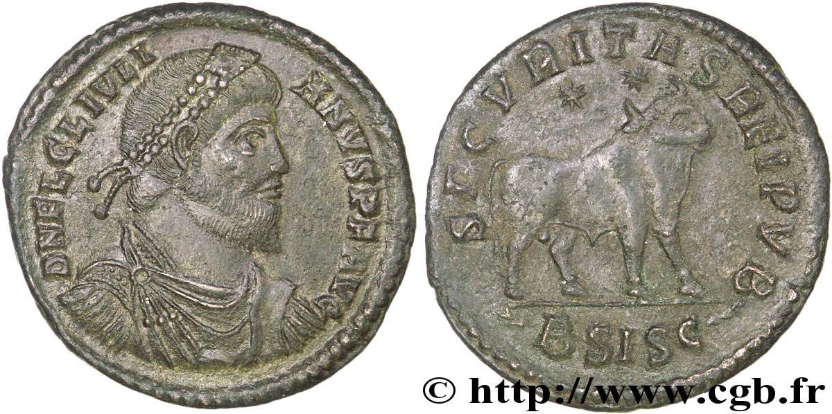 IULIANUS II DER PHILOSOPH Double maiorina, (GB, Æ 1) VZ/fVZ
