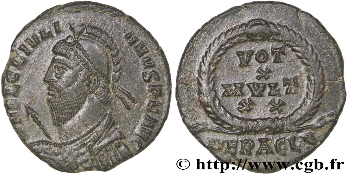 IULIANUS II DER PHILOSOPH Maiorina ou nummus, (PB, Æ 3) fST