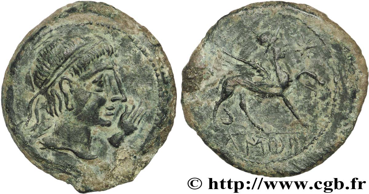 SPAGNA - IBERICO - CASTULO/KASTILO (Provincia di Jaen/Calzona) Unité de bronze ou as, (GB, Æ 32) BB