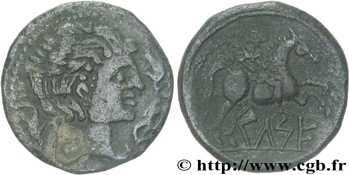 HISPANIA - SEDETANOS - KELSE (Province of Zaragoza - Velilla de Ebro) Unité de bronze, Æ 30 AU/AU
