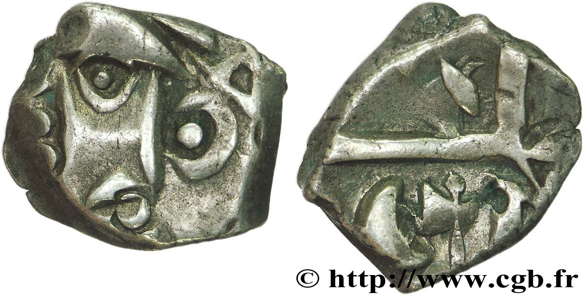 GALLIA - SOUTH WESTERN GAUL - VOLCÆ TECTOSAGES (Area of Toulouse) Drachme “à la tête cubiste” XF