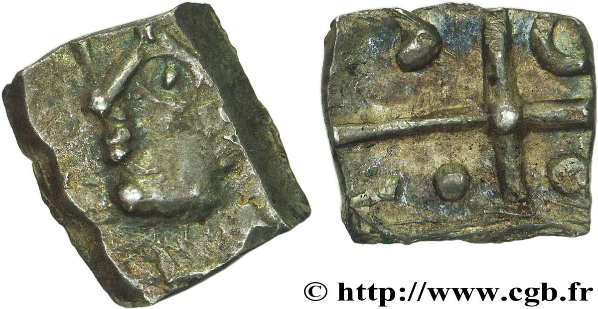 GALLIA - SOUTH WESTERN GAUL - SOTIATES (Area of Sos) Drachme  à la tête bouclée du Causé  XF