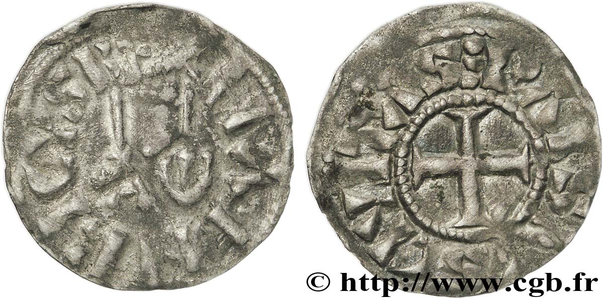 HENRY I Obole c. 1040-1060 Paris VF/XF