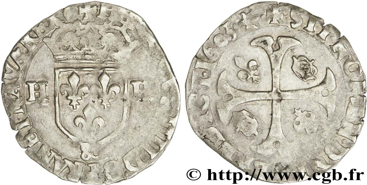 HENRI IV LE GRAND Douzain aux deux H, 2e type 1603 Aix-en-Provence TB+