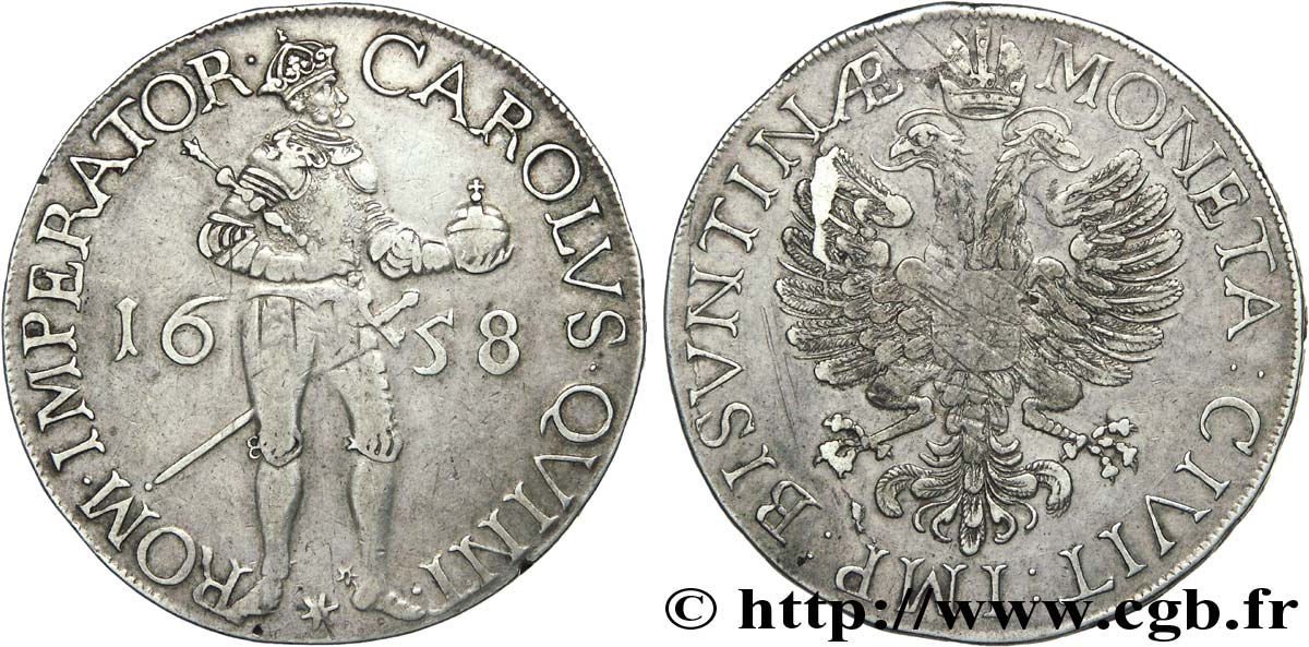 TOWN OF BESANCON - COINAGE STRUCK AT THE NAME OF CHARLES V Daldre SS