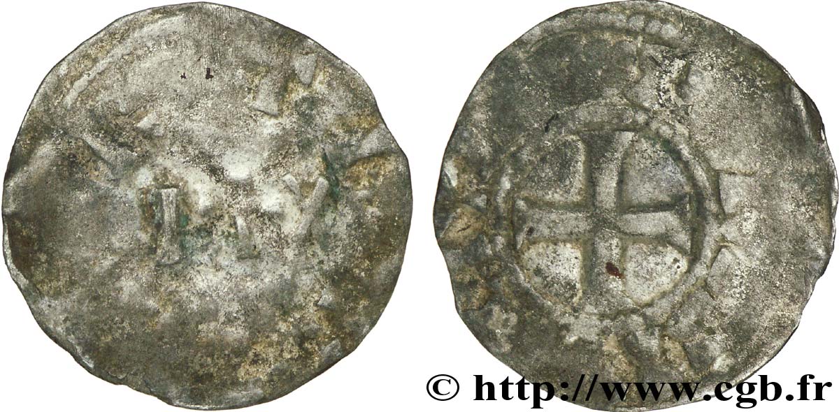ROBERT II  THE PIOUS  Obole n.d. Paris SGE/fS